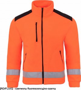JHK FLRA 340 - bluza polarowa unisex, gruba posiada bardzo dobre właściwości cieplne - jasno szaro-czarny S 29