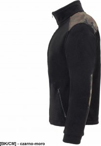 JHK FLRA 340 - bluza polarowa unisex, gruba posiada bardzo dobre właściwości cieplne - jasno szaro-czarny S 84