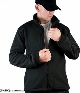 JHK FLRA 340 - bluza polarowa unisex, gruba posiada bardzo dobre właściwości cieplne - jasno szaro-czarny S 99