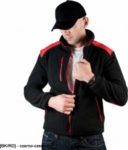 JHK FLRA 340 - bluza polarowa unisex, gruba posiada bardzo dobre właściwości cieplne - piaskowo-czarny XL 2