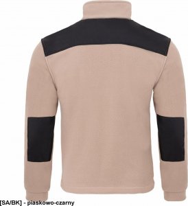 JHK FLRA 340 - bluza polarowa unisex, gruba posiada bardzo dobre właściwości cieplne - piaskowo-czarny XL 33