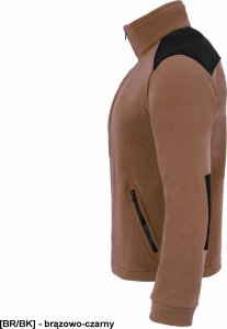 JHK FLRA 340 - bluza polarowa unisex, gruba posiada bardzo dobre właściwości cieplne - piaskowo-czarny XL 7