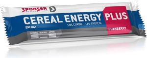 Sponser Baton energetyczny CEREAL ENERGY PLUS BAR żurawinowy pudełko 15szt x 40g (SPN-80-460) 1