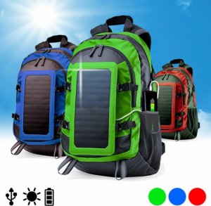 Plecak turystyczny walk genie Ładowarka plecakowa z panelem solarnym Walk Genie 146329 (10 Sztuk) - Niebieski 8