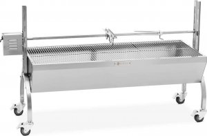 Royal Catering Grill węglowy z rożnem obrotowym elektrycznym do pieczenia prosiaka 13 W 40 kg 137 cm Grill węglowy z rożnem obrotowym elektrycznym do pieczenia prosiaka 13 W 40 kg 137 cm 2