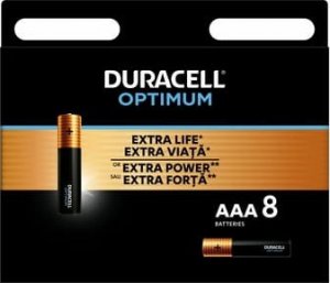 Duracell Bateria Alkaliczna Duracell OPTIMUM AAA 8szt.  [334|6] 1