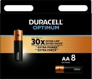 Duracell Bateria Alkaliczna Duracell OPTIMUM AA 8szt.  [334|6] 1