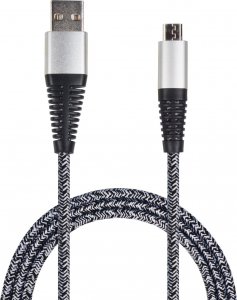 Kabel USB 2GO 2GO USB Ladekabel - silber - 100cm für Micro-USB 1