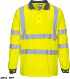 Portwest S277 - Koszulka ostrzegawcza polo z długimi rękawami - żółty L 1