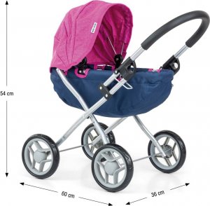 Milly Mally Wózek dla lalek Dori Prestige Navy 4
