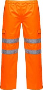 Portwest S597 - Wodoodporne, wiatroszczelne i oddychające, spodnie z elastycznym pasem - pomarańczowy 3XL 1
