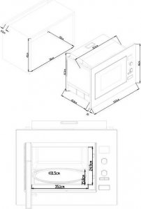 Kuchenka mikrofalowa Continental Edison CONTINENTAL EDISON CEMOC34IXE Kombinowana kuchenka mikrofalowa ze stali nierdzewnej 34L 4