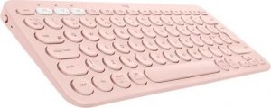 Klawiatura + mysz Logitech Klawiatura - Bezprzewodowa - LOGITECH - K380 multi device - BLUETOOTH - Kompaktowa konstrukcja - Rózowa 1