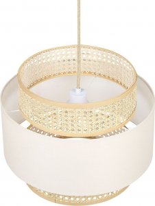 Lampa wisząca Beliani Lampa wisząca naturalna z beżowym YUMURI! 2