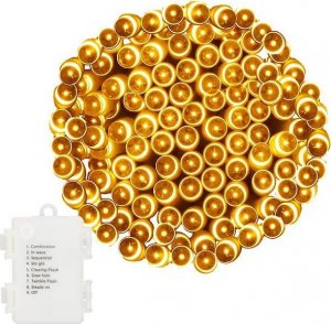 Lampki choinkowe Springos 100 LED białe ciepłe 2