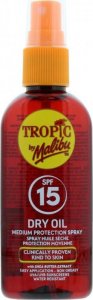 Malibu Tropic By Malibu Dry Oil Spray SPF15 Olejek Brązujący Do Opalania 100ml 1