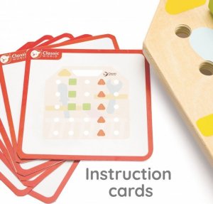 Classic World CLASSIC WORLD Drewniana Tablica Z Śrubkami do Wkręcania 5