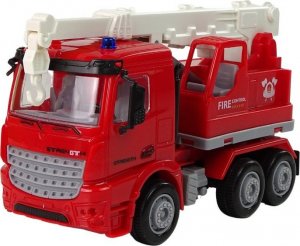 LeanToys Zestaw Straż Pożarna Dźwig Znaki Drogowe Strażak 3