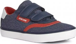 Geox Sneakersy GEOX J255CA chłopięce granatowy membrana RESPIRA rzepy 32 1