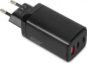 Ładowarka iBOX GaN iBOX C-65 PD65W 1x USB-A 2x USB-C 5 A (ILUC65B) 2