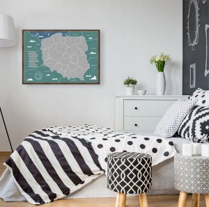 MAPA POLSKI - Srebrna Mapa Zdrapka 4