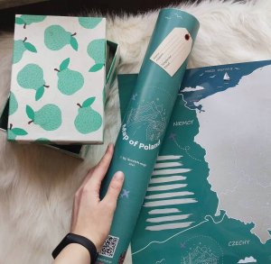 MAPA POLSKI - Srebrna Mapa Zdrapka 5