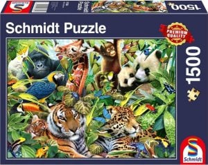 G3 Puzzle 1500 Kolorowy świat zwierząt G3 1