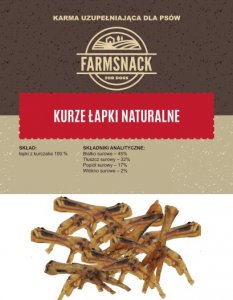 FarmSnack FarmSnack Kurze Łapki Naturalne 1kg 1