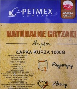 Petmex PETMEX Gryzak dla psów Łapa kurza 1kg 3