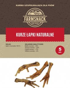 FarmSnack FarmSnack Kurze Łapki Naturalne 5szt 1