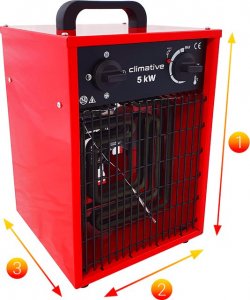 CLIMATIVE Polska nagrzewnica elektryczna Climative EH-5 kW 12