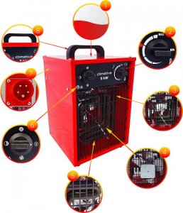 CLIMATIVE Polska nagrzewnica elektryczna Climative EH-5 kW 10