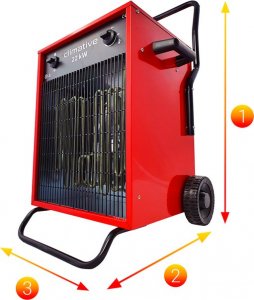 CLIMATIVE Polska nagrzewnica elektryczna Climative EH-22 kW mobile 6