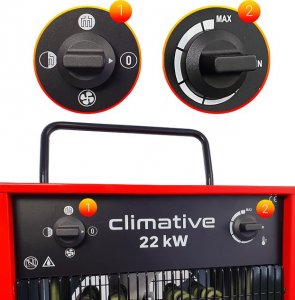 CLIMATIVE Polska nagrzewnica elektryczna Climative EH-22 kW mobile 7