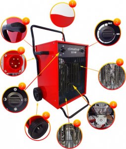 CLIMATIVE Polska nagrzewnica elektryczna Climative EH-22 kW mobile 8