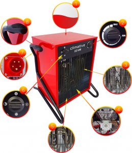 CLIMATIVE Polska nagrzewnica elektryczna Climative EH-22 kW 10