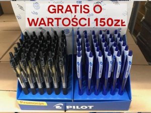 Pilot Długopis PILOT G2 czarny + długopis Rexgrip niebieski gratis 1