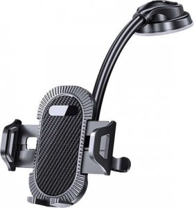 4kom.pl Uchwyt samochodowy Holder do auta na telefon na deskę kokpit szybę Czarny 11