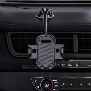 4kom.pl Uchwyt samochodowy Holder do auta na telefon na deskę kokpit szybę Czarny 5