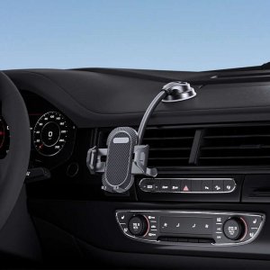 4kom.pl Uchwyt samochodowy Holder do auta na telefon na deskę kokpit szybę Czarny 8