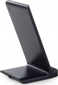 Ładowarka 4kom.pl Ładowarka indukcyjna szybka bezprzewodowa Qi 15W podstawka ładująca pionowa Czarna 13