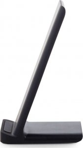 Ładowarka 4kom.pl Ładowarka indukcyjna szybka bezprzewodowa Qi 15W podstawka ładująca pionowa Czarna 16