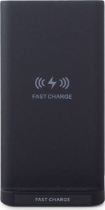 Ładowarka 4kom.pl Ładowarka indukcyjna szybka bezprzewodowa Qi 15W podstawka ładująca pionowa Czarna 7