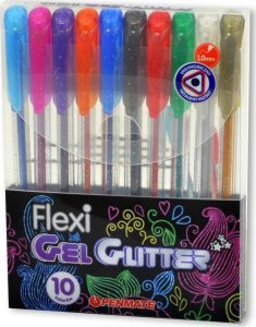 Penmate Długopis żelowy Flexi Abra Gel 10 kol brokatowe 1