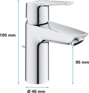 Bateria umywalkowa Grohe Jednouchwytowa bateria umywalkowa - rozmiar S - GROHE - Start - Chrome 5
