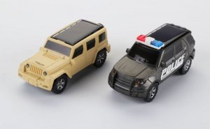 Zabawka Solarna Samochód - Auto Radiowóz Policja - zestaw do samodzielnego złożenia 3