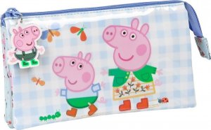Piórnik Peppa Pig Piórnik Potrójny Urban Farmer Peppa Pig M744 Jasnoniebieski Wielokolorowy (22 x 12 x 3 cm) 1
