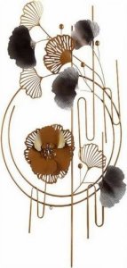 Gift Decor Zawieszka ozdobna Abstrakcyjny Kvety Mural Metal (63 x 121 x 9,5 cm) 1