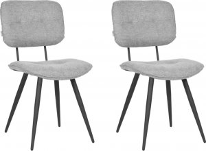 LABEL51 LABEL51 Krzesła stołowe Lux, 2 szt., 49x60x87 cm, kolor cynkowy 1