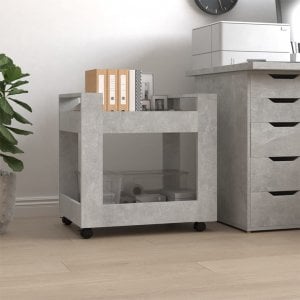 vidaXL vidaXL Półka pod biurko, betonowa szarość, 60x45x60 cm 1